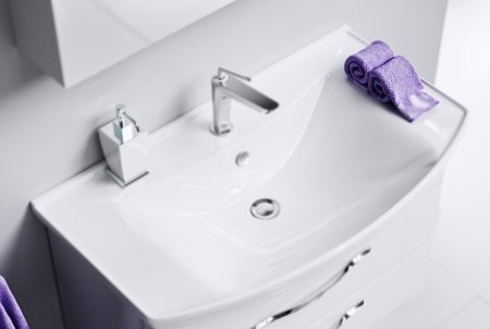 Тумба под раковину Aqwella Аллегро 85 Agr.01.08/3 Белая 