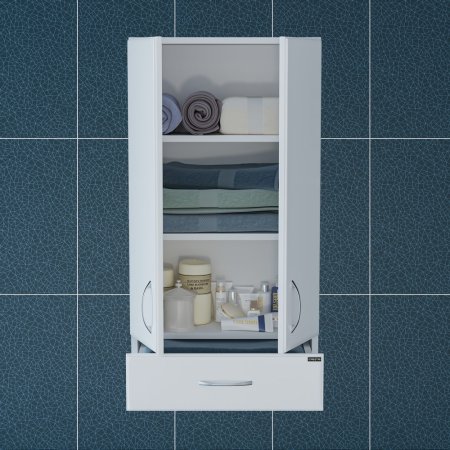 Шкаф для ванной комнаты навесной СаНта ПШ Стандарт 48/90 1 ящик 