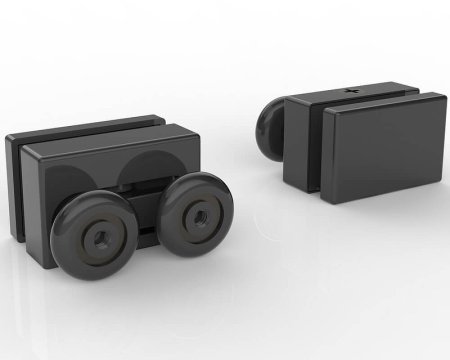 Душевой уголок Black&White Stellar Wind S872 100х100 8721010 профиль Черный стекло прозрачное 