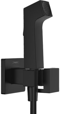 Гигиенический душ со смесителем Hansgrohe Bidette 29233670 Черный матовый 