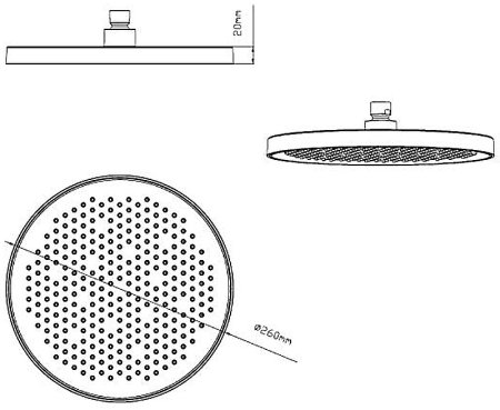 Душевая система Vincea VSFW-422T2GM с термостатом Вороненая сталь 
