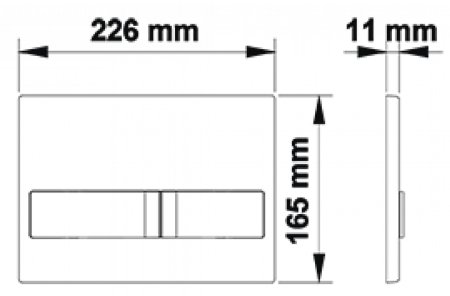Инсталляция Berges Novum 040212 для унитаза с клавишей смыва Хром матовый 