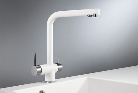 Смеситель Granula GR-2305 для кухонной мойки, арктик 