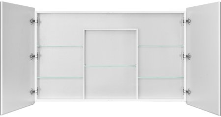 Зеркальный шкаф Aquaton Лондри 120 1A267402LH010 Белый глянцевый 