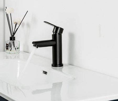 Смеситель для раковины Frap F10801-6 Черный матовый 