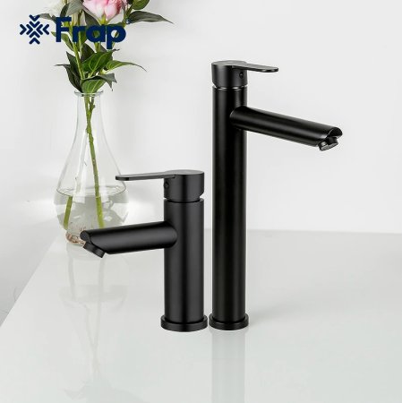 Смеситель для раковины Frap F10801-6 Черный матовый 