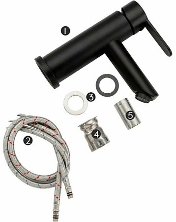 Смеситель для раковины Frap F10801-6 Черный матовый 