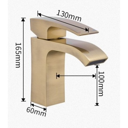 Смеситель для раковина Gappo Jacob G1007-4 бронза 