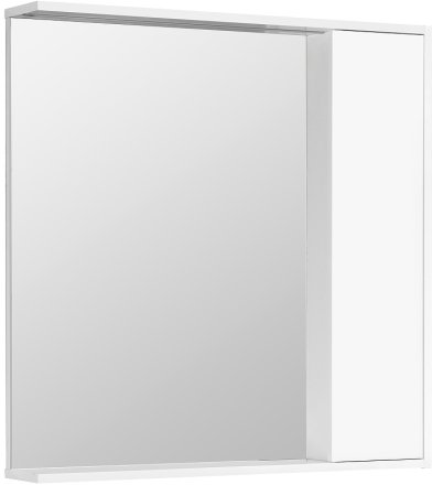 Зеркало со шкафом Aquaton Стоун 80 R 1A228302SX010 с подсветкой Белое 