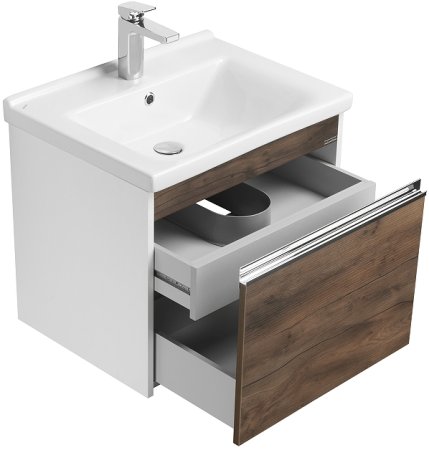 Тумба под раковину Aquaton Капри 60 1A230101KPDB0 подвесная Таксония темная 