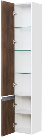 Шкаф пенал Aquaton Капри 30 L 1A230503KPDBL подвесной Таксония темная 