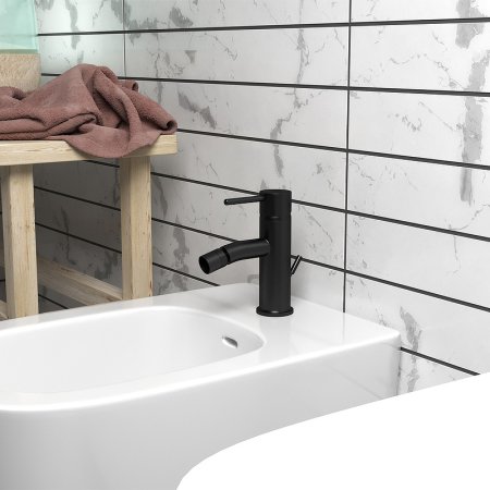 Смеситель для биде Paini Cox 78PZ306 Черный матовый 