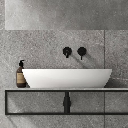 Смеситель Omnires Y 1215H С ВНУТРЕННЕЙ ЧАСТЬЮ, для раковины, черный 