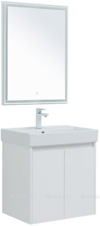 Мебель для ванной Aquanet Nova Lite 60 белый глянец (2 дверцы) 