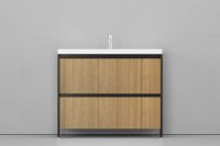 Тумба с раковиной напольная VELVEX Klaufs 100.2Y шатанэ-черный