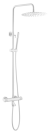 Душевая система с термостатом Boheme UNO 468-T-MW белая матовая 