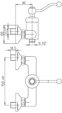 Смеситель для душа Paini Duomo 88F3511 Старая бронза 