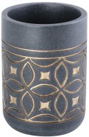 Стакан для ванной комнаты FIXSEN COIN FX-250-3, серый/золотой