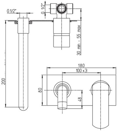 Смеситель для раковины Paini Ovo 86CR208PLMKM Хром 