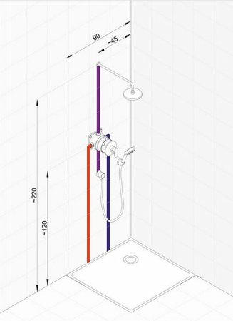 Душевая система Kludi Pure Easy 376400565 Хром 