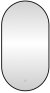 Зеркало с подсветкой LED Fixsen FX-3090B овальное 50х90 см, черное 
