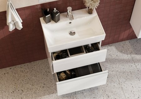 Тумба под раковину Roca Oleta 60 A857639806 подвесная Белый глянец 