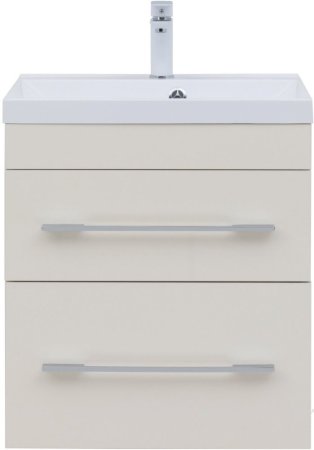 Тумба с раковиной Aquanet Верона 60 крем (2 ящика) 