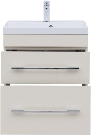 Тумба с раковиной Aquanet Верона 60 крем (2 ящика) 