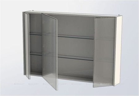 Зеркало-шкаф Aquanet Остин 120 белый 