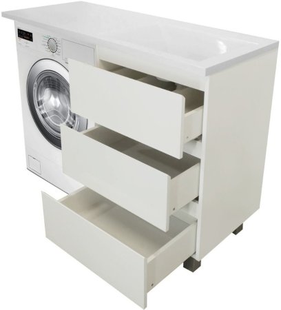 Тумба с раковиной Эстет Dallas Luxe 115 напольная, 3 ящика, R 