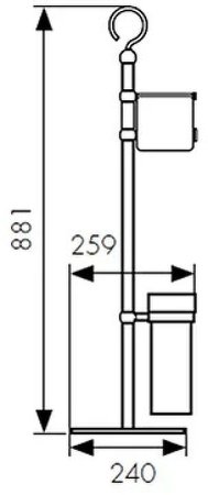 Напольная стойка Kaiser KH-4610 Бронза 