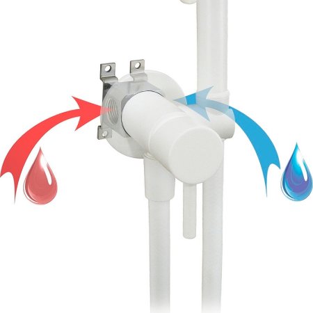 Гигиенический душ со смесителем Giulini Futuro RU-GIU.FSH25BO Белый матовый 