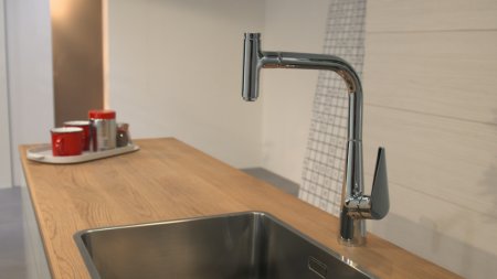 Смеситель Hansgrohe Talis Select M51 73852000 для кухонной мойки, хром 