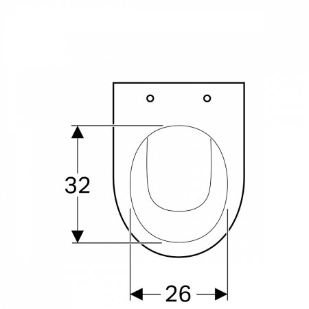 Унитаз приставной Geberit Renova 213010000 