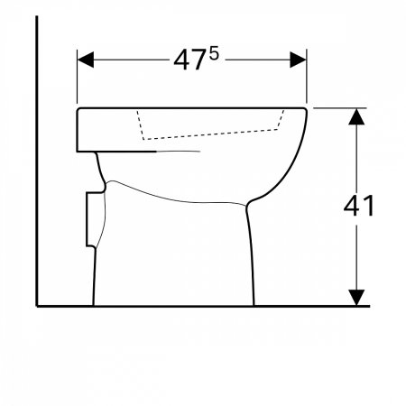 Унитаз приставной Geberit Renova 213010000 