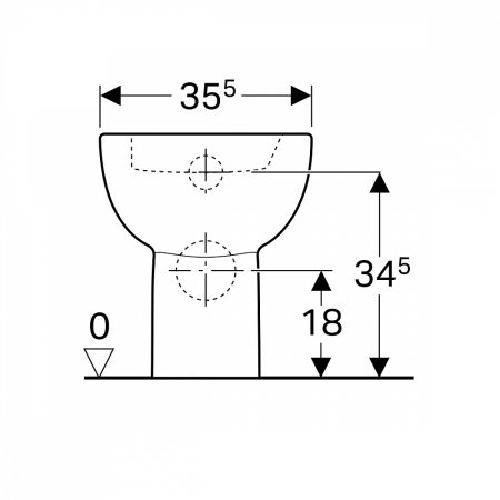 Унитаз приставной Geberit Renova 213010000 