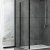Душевая стенка Abber Schwarzer Diamant 70x195 S70B профиль Черный стекло прозрачное 