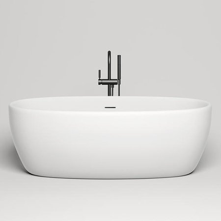 Ванна из искусственного камня Salini Luce 170х85 100121M Белая матовая 