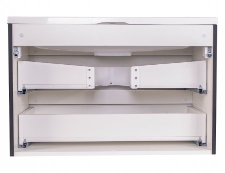 Тумба под раковину Style Line Бергамо 80 СС-00002324 подвесная Черная антискрейч 