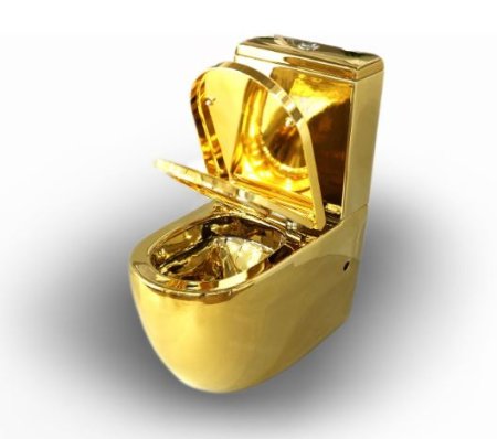 Унитаз напольный Nilo Simple 2301 Золотой 