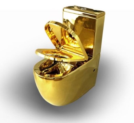 Унитаз напольный Nilo Simple 2301 Золотой 