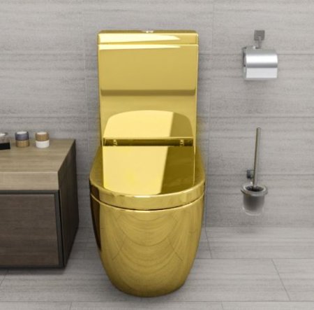 Унитаз напольный Nilo Simple 2301 Золотой 