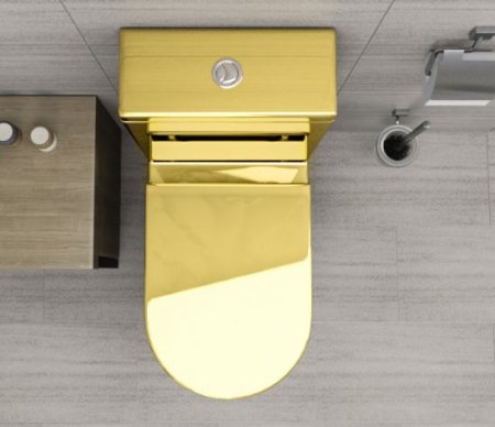 Унитаз напольный Nilo Simple 2301 Золотой 