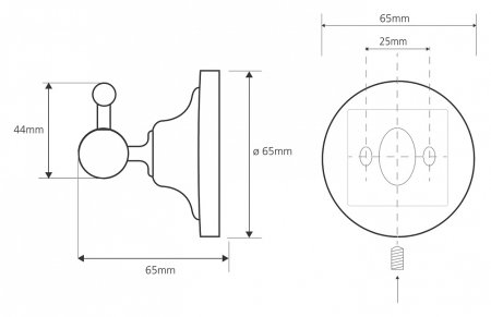 Крючок Bemeta Retro 144106017 