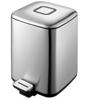 Ведро для мусора WeltWasser Mila MT 12L педальное 10000000886 Матовый Хром