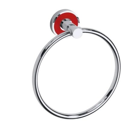 Полотенцедержатель Bemeta Trend-I 104104068c кольцо, хром/красный 