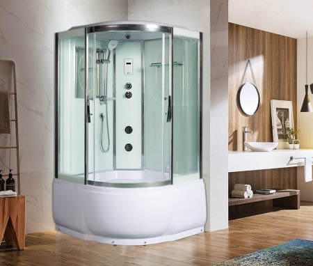 Душевая кабина WeltWasser WW500 Emmer 12055 120x120 10000003289 профиль Хром стекло прозрачное 