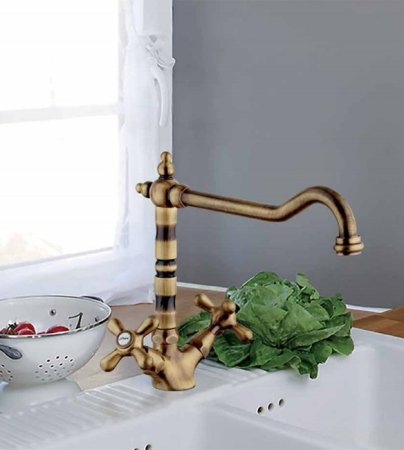 Смеситель для кухни Paini Liberty 17F3570BKM Старая бронза 