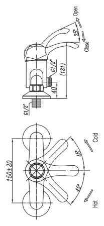 Смеситель Cezares Lira C DM 02 для душа 