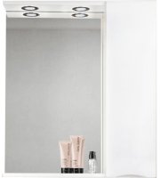 Зеркало со шкафом BelBagno MARINO-SPC-600/750-1A-BL-P-R 60 с подсветкой Bianco Lucido